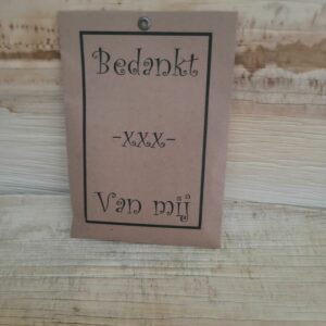 Geurzakje Bedankt