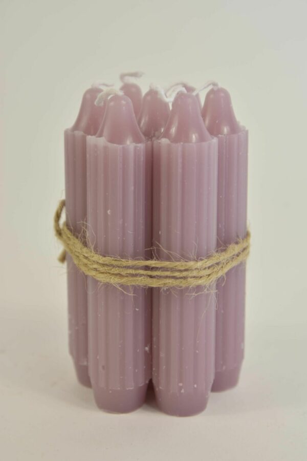 mini kaarsen pink
