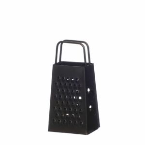 zwarte metalen mini rasp