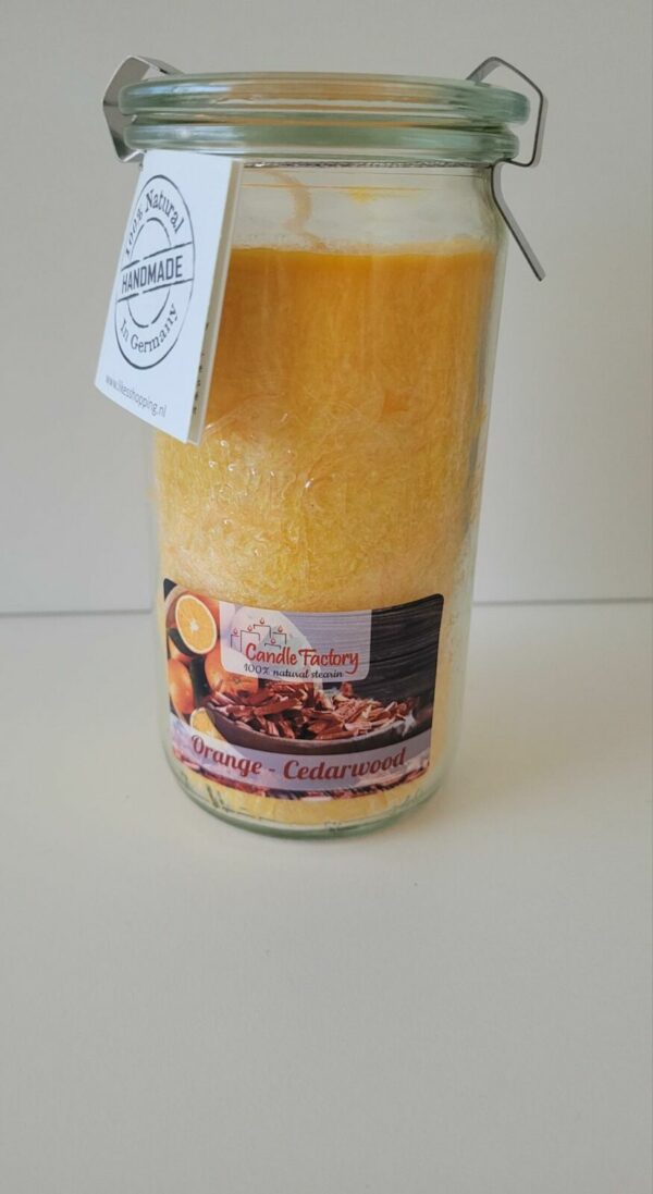 Candle Factory - Mini Jumbo - Kaars - Orange-Cedarwood
