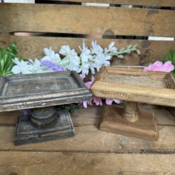 Houten plateau op voet - Afbeelding 2